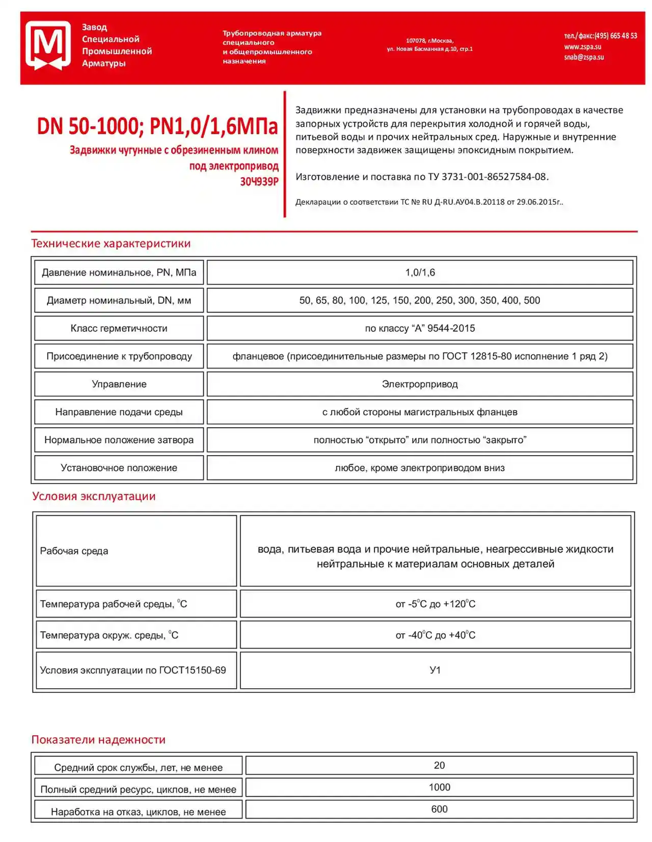  Задвижки Литые